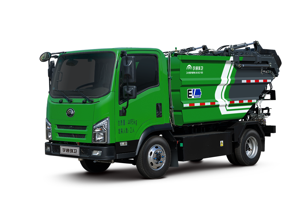 4t纯电动自装卸式垃圾车 宇通环卫自装卸式垃圾车主要具备小巧灵活、密封性、装载能力强等主要特点.