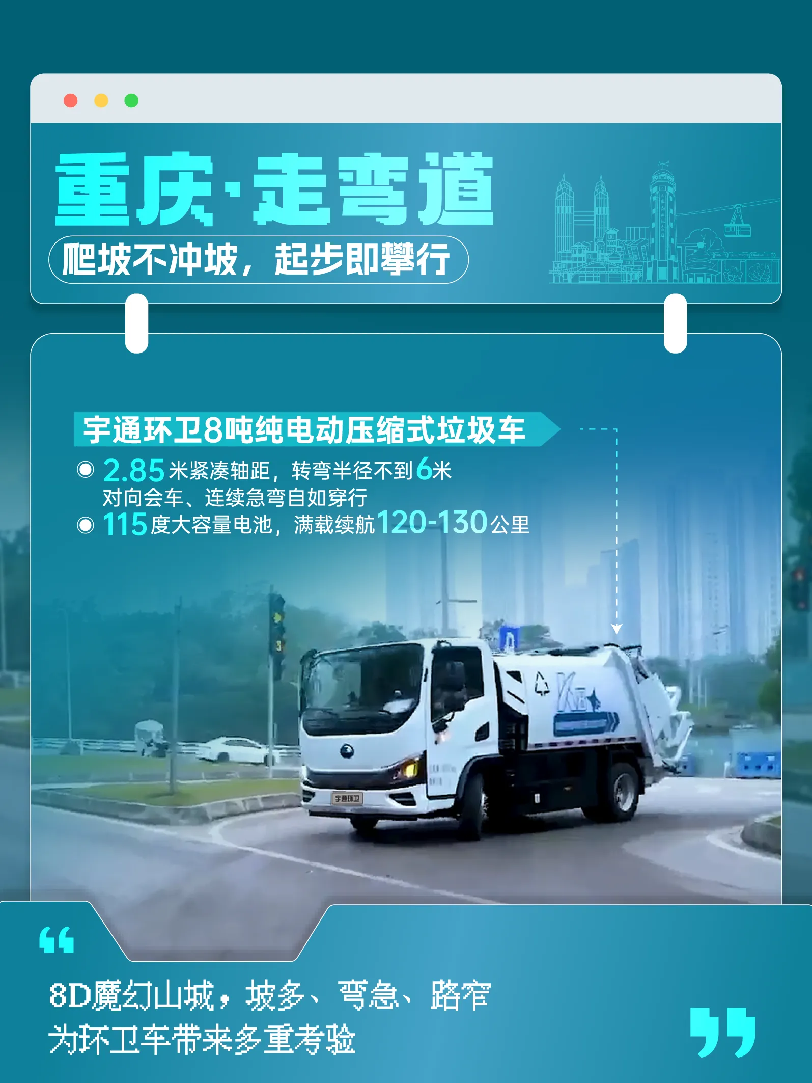 从容应对!一车适配城市垃圾收运多场景! 从容应对!一车适配城市垃圾收运多场景!
