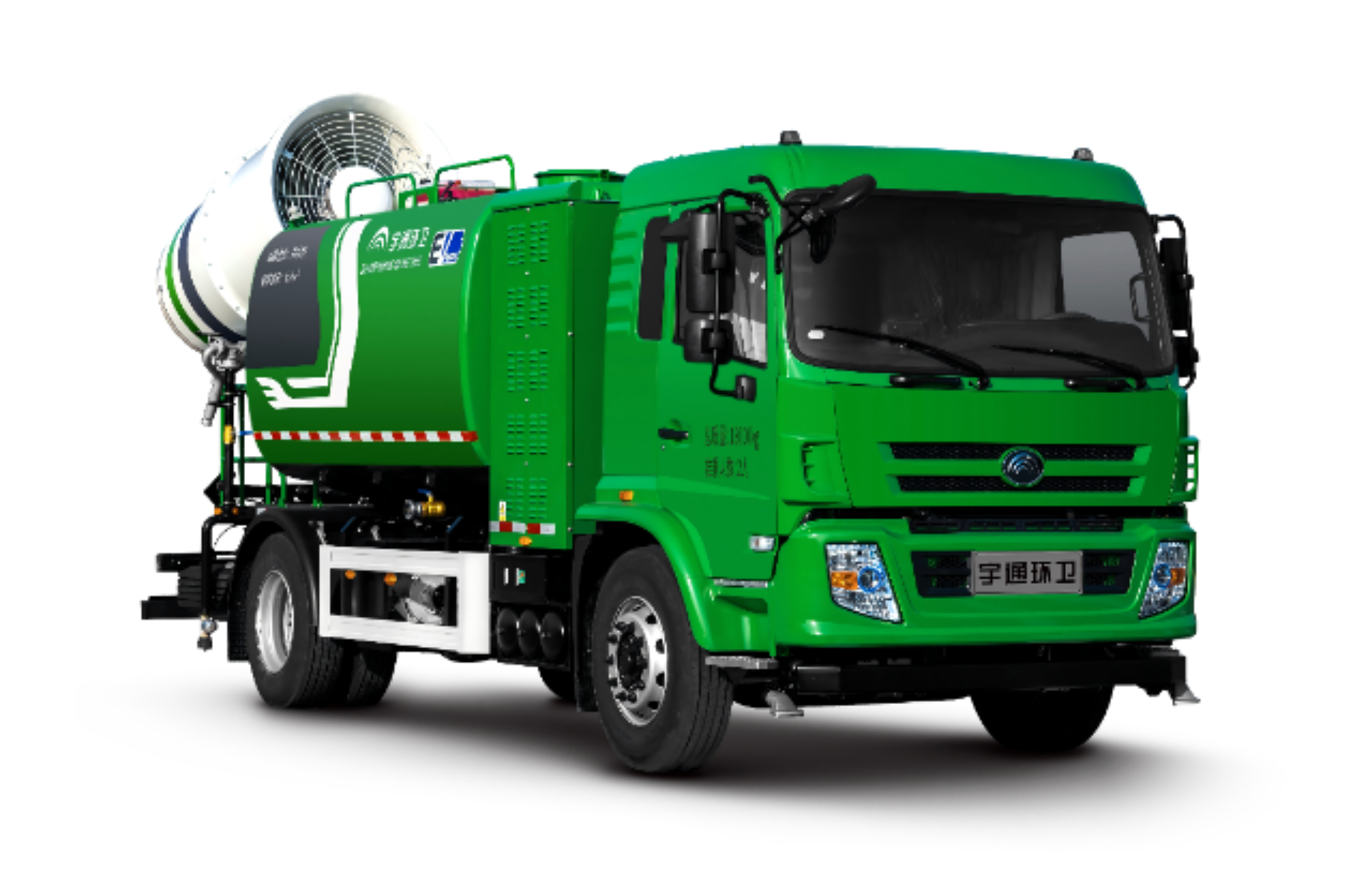 18吨纯电动多功能抑尘车 宇通环卫多功能抑尘车具有路面冲洗、洒水降尘、扬尘抑制等多种功能。